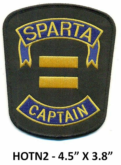 IN THE HEAT OF THE NIGHT - SPARTA POLICE CAPTAIN PATCH - HOTN2