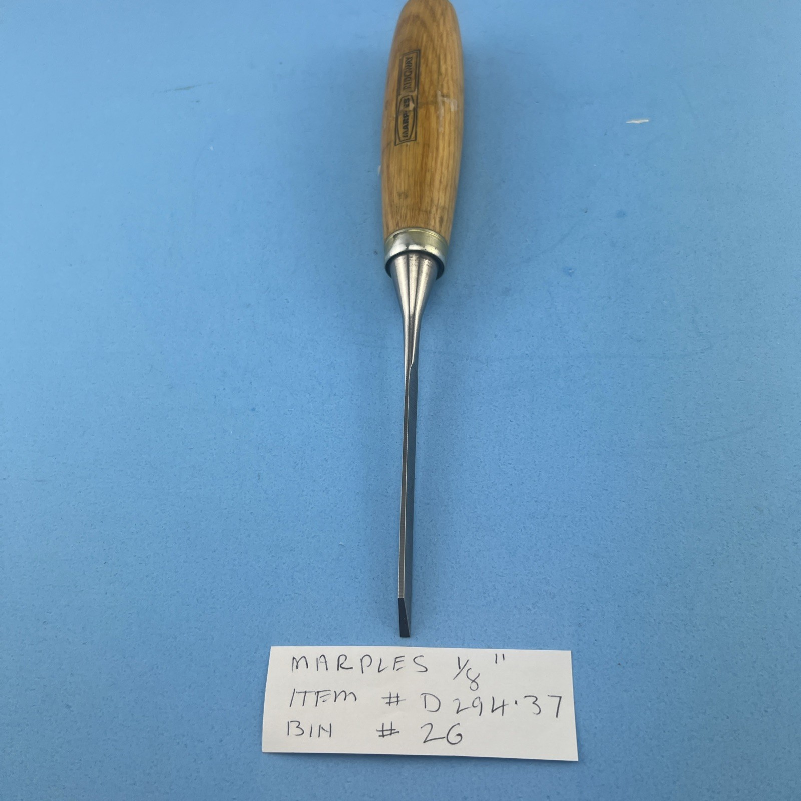 VINTAGE RARE SMALL 1/8'' WIDTH MARPLES CHISEL ,UK .