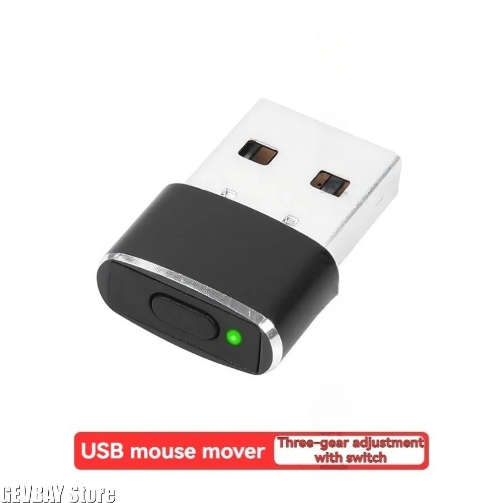 Mouse Jiggler Undetectable Mouse Mover Device USB Port Adapter Mouse Wiggler