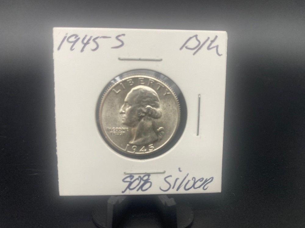 1945-S Washington Quarter - BU / Unc - 90% Silver