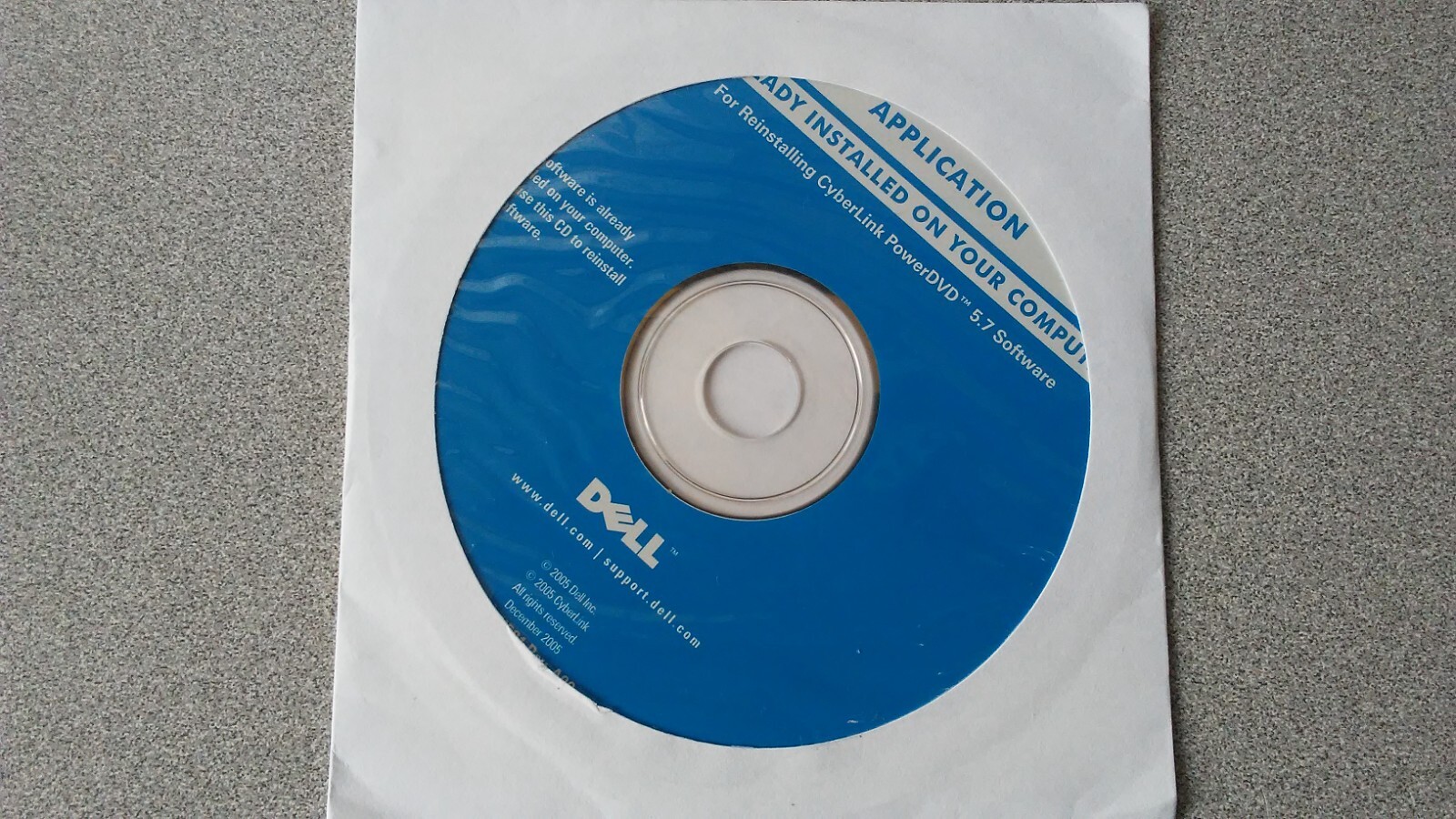 Dell CyberLink PowerDVD 5.7 Application OEM Software CD