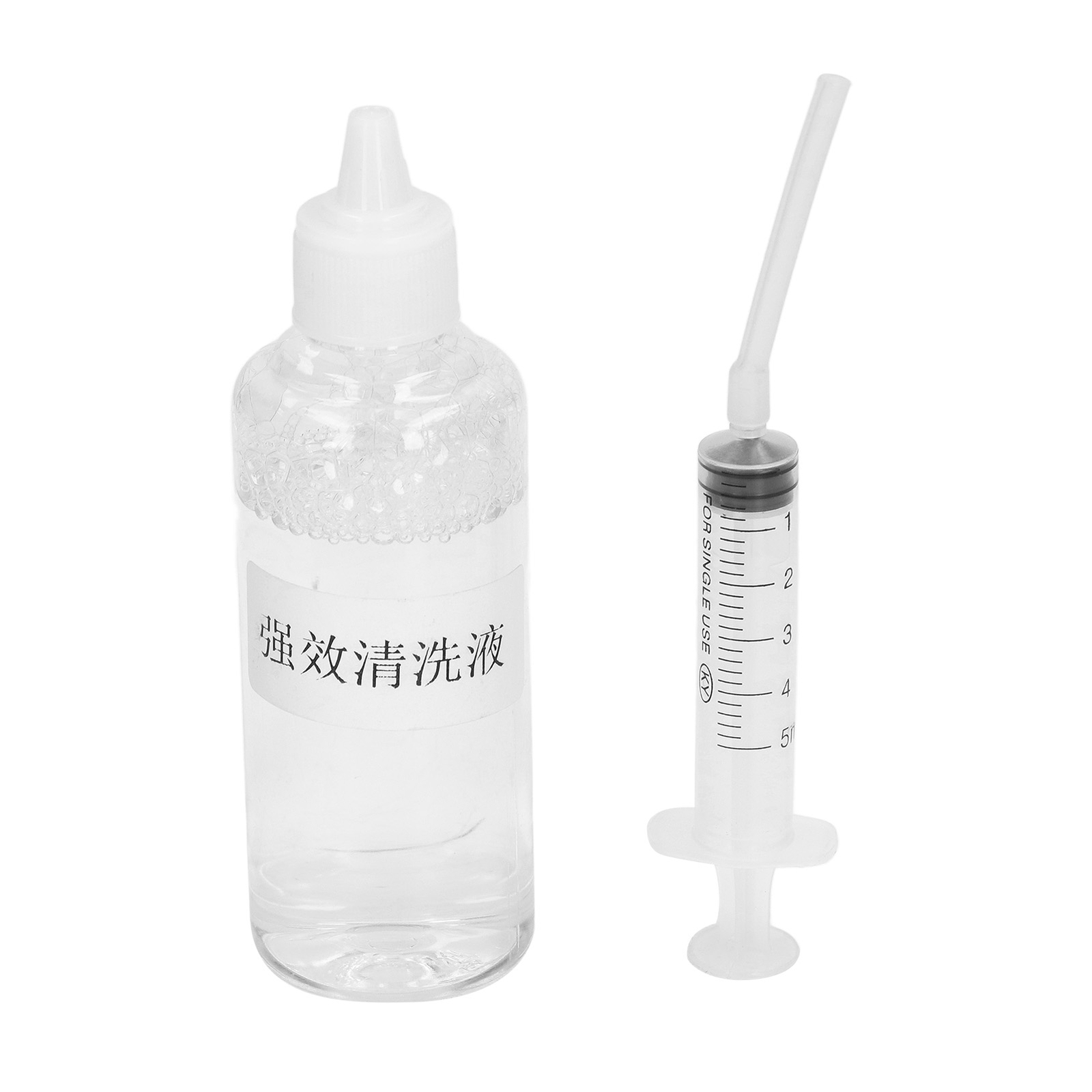 Ink Cleaning Solution Strong Dissolve Nozzle Dye Cleaning Fluid With Syringe