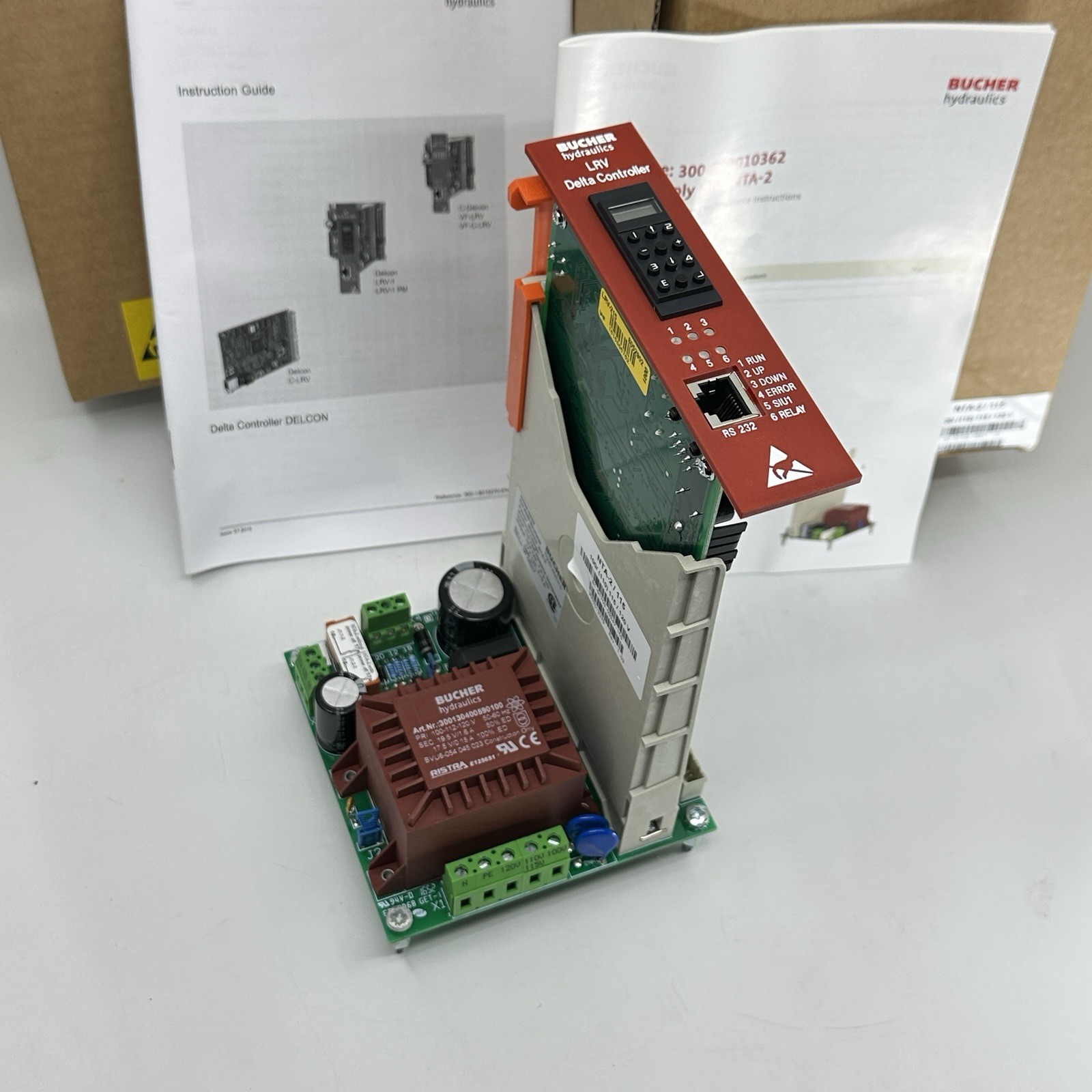 Bucher Hydraulics LRV-1 Delta Controller Card & NTA-2 Power Supply NEW IN BOX