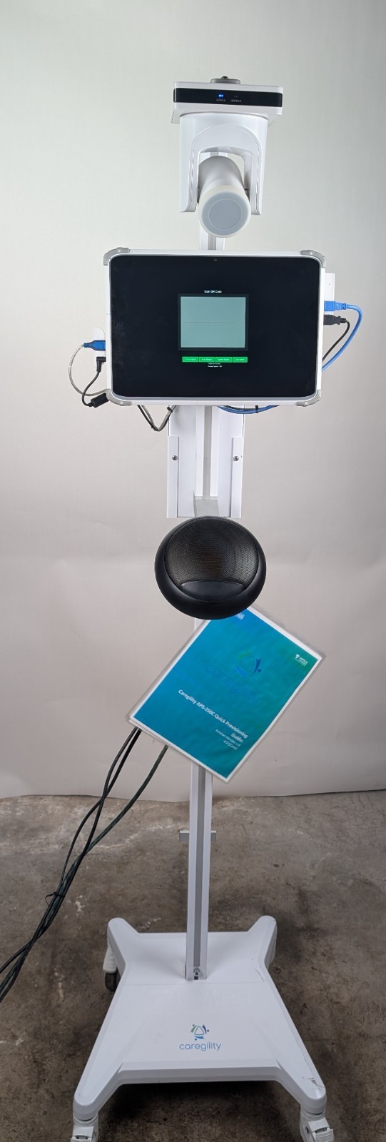 Caregility APS-250C Telehealth Cart DT Research Tablet Camera Medical