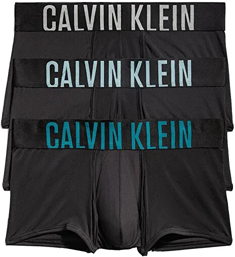 Calvin Klein Intense Power Microfiber Stretch Low Rise Trunk 3 Pack Black 2XL