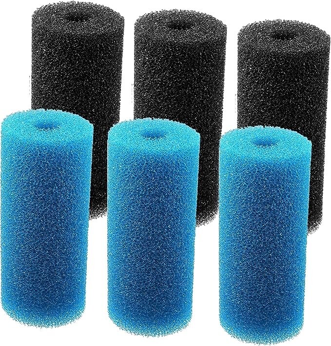 5.9" Pre-Filter Foam Replacement Sponge Filtration Kit for Aquarium Tank (6)