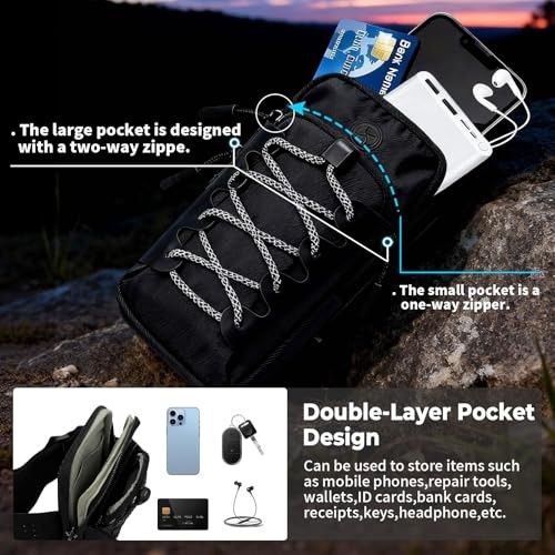 Phone Bag for Ebike, Multi-functional Motorcycle Front Frame Bag for Gray