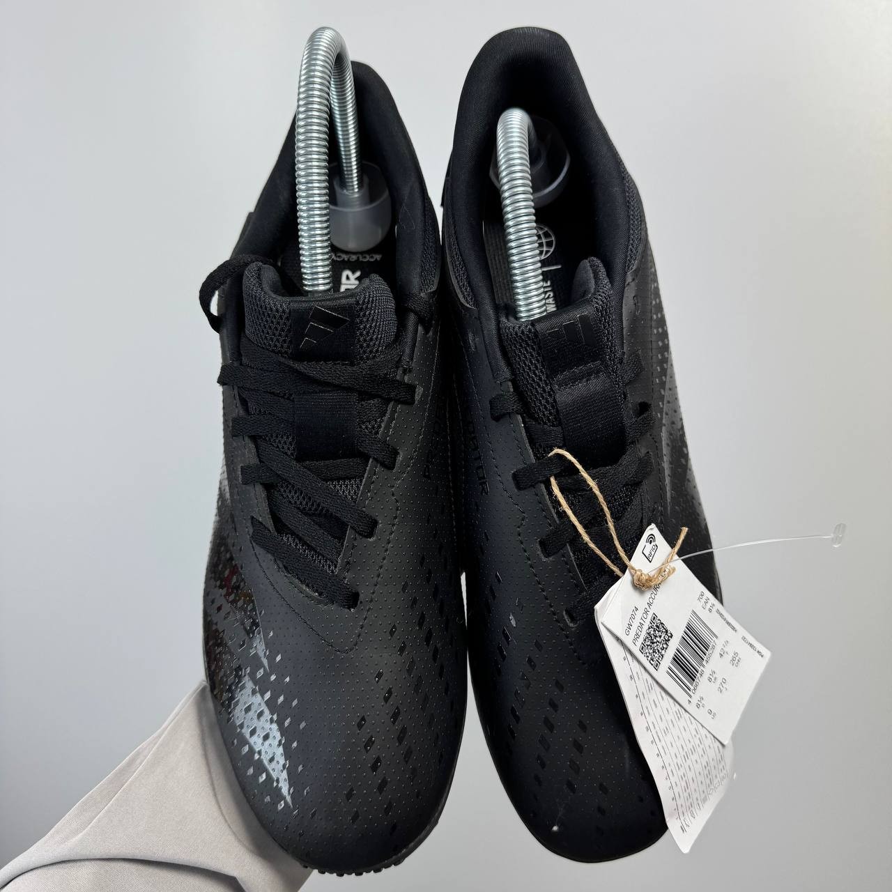 Adidas Predator Indoor Football Trainers Black Soccer Shoes Mens Size Us 9 Eu 42