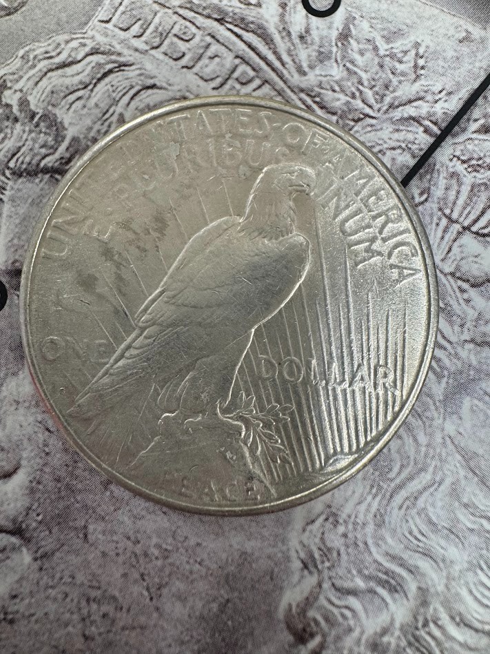 90% Silver 1923-S $1 Peace Silver Dollar CM-0283