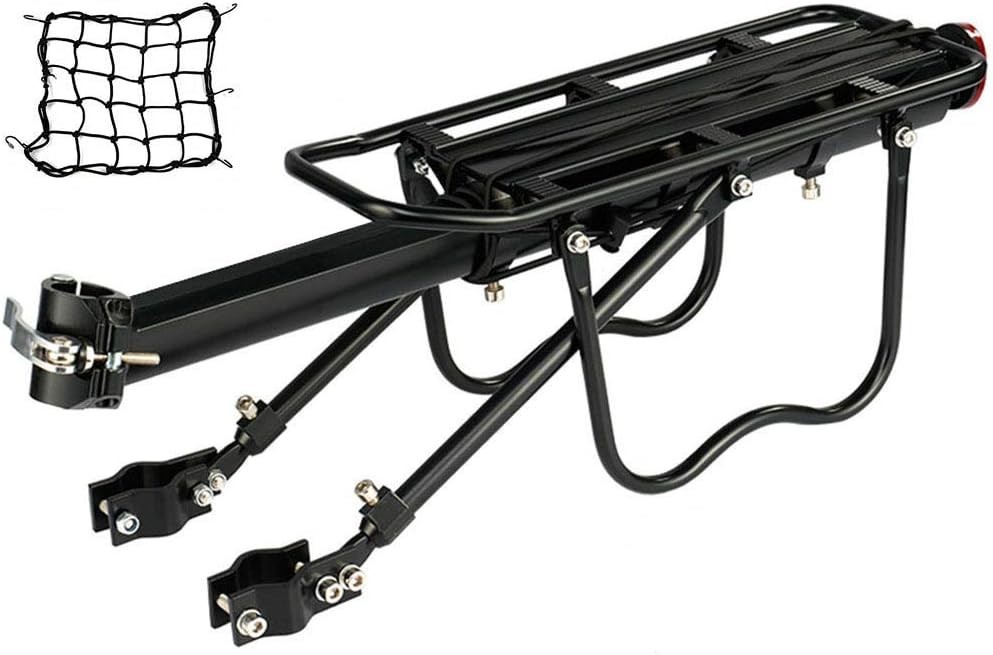 Rear Bike Rack Bicycle Cargo Rack Quick Release Adjustable Alloy Bicycle Carr...