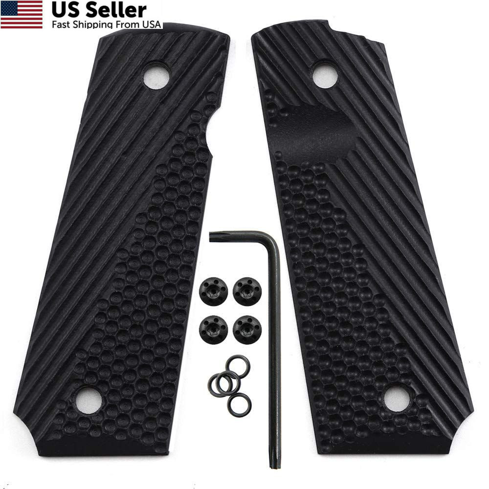 Cool Hand 1911 G10 Grips Full Size Ambi Safety OPS Texture Screws