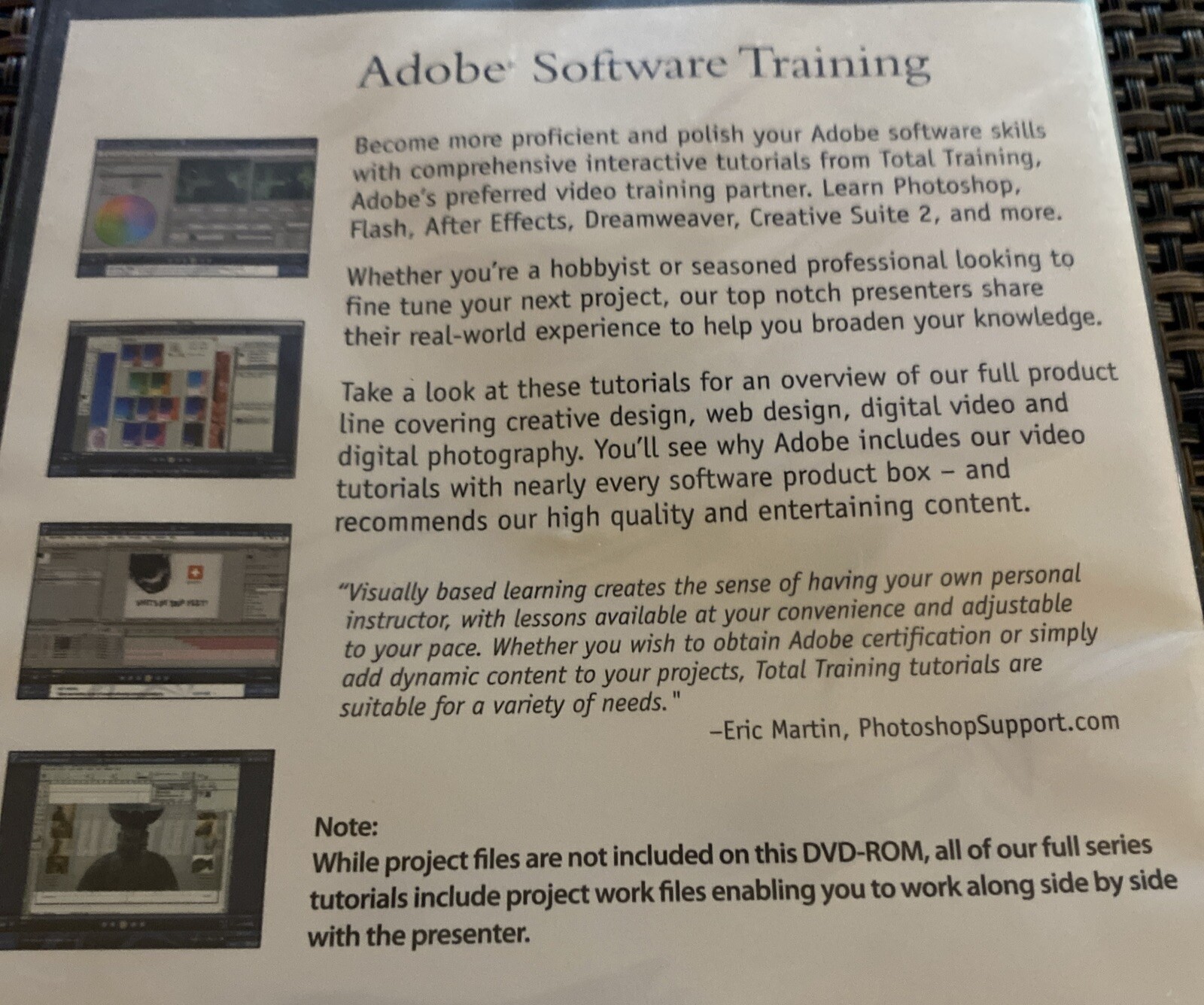 Total Training Adobe Design Bundle Training Professional Series complete as show