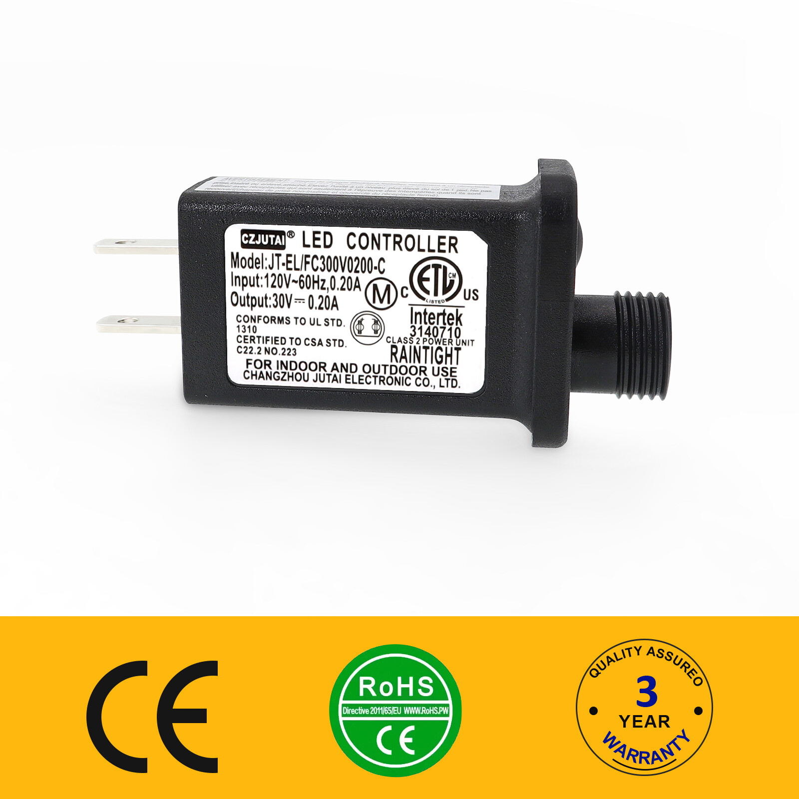 🎄CubePlug Power Supply 4 CZJUTAI JT-EL/FC300V0200-C Christmas Light 30V 0.2A Sh
