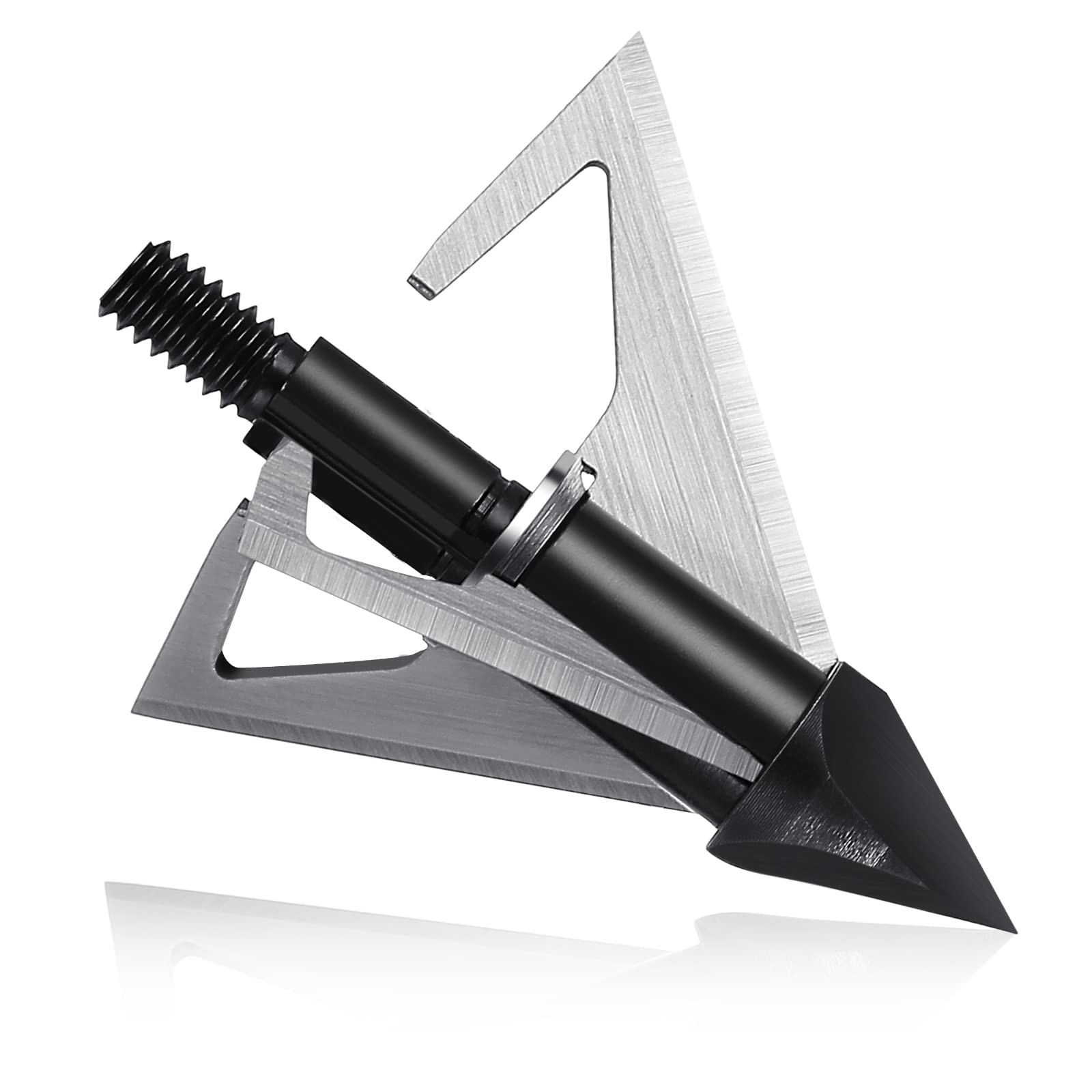 DEEPOWER Archery Broadheads 100 Grain 12 Pack 3 Blades Hunting 101/2 inch cut