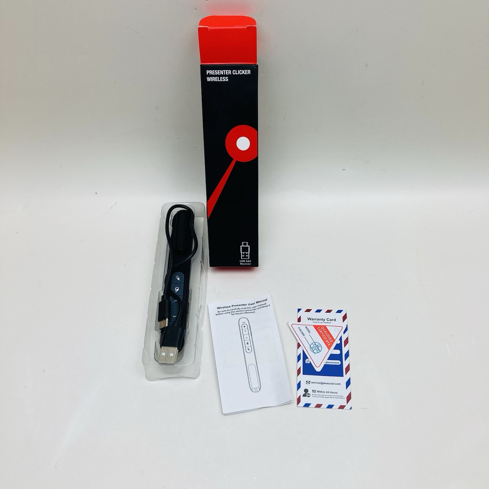 DINOSTRIKE Wireless Presenter Remote W/ Air Mouse Control Rechargeable USB New