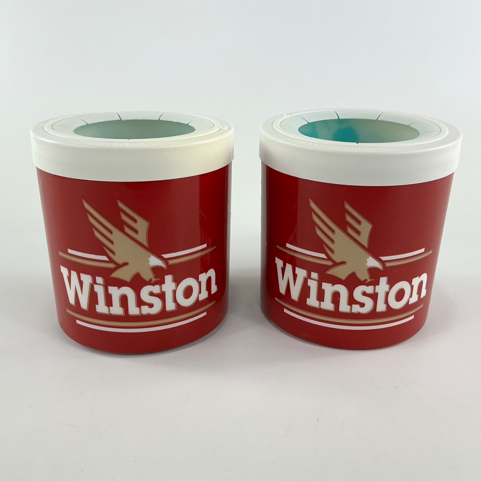 2 Winston The Fridge Koozie Freezable Beverage Drink Can Cooler Gel Ice