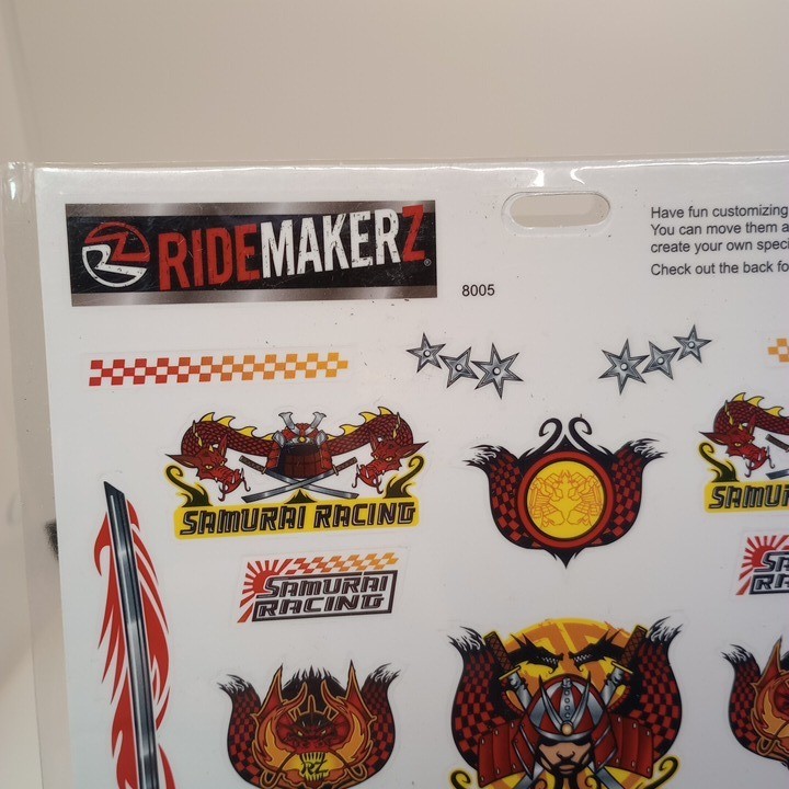 RideMakerz Customizing Decals Samurai Racing Dragon Swords Car Stickers 8005