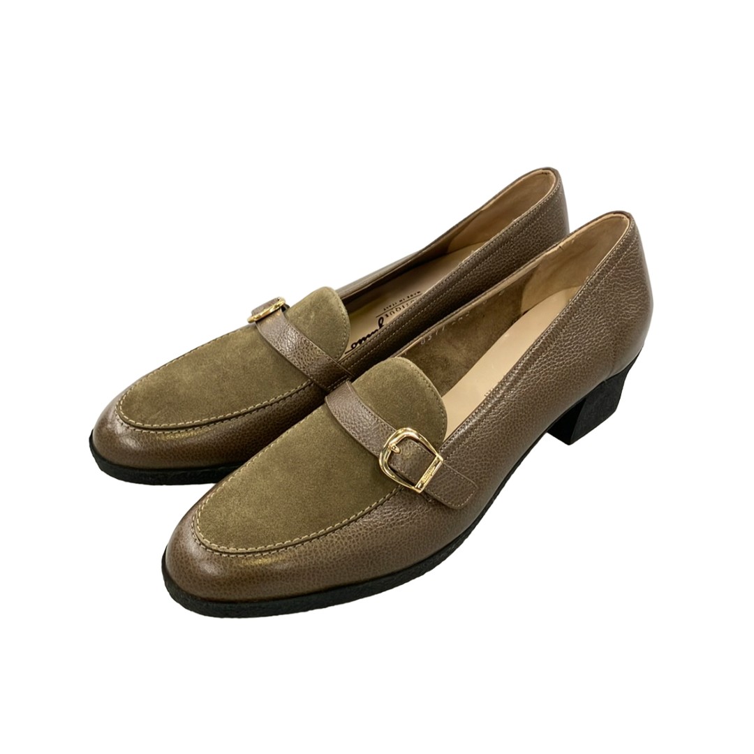 Salvatore Ferragamo Loafers Suede Womens SIZE 9 (26.5cm) 1ed0775d9f527ad73db3aa