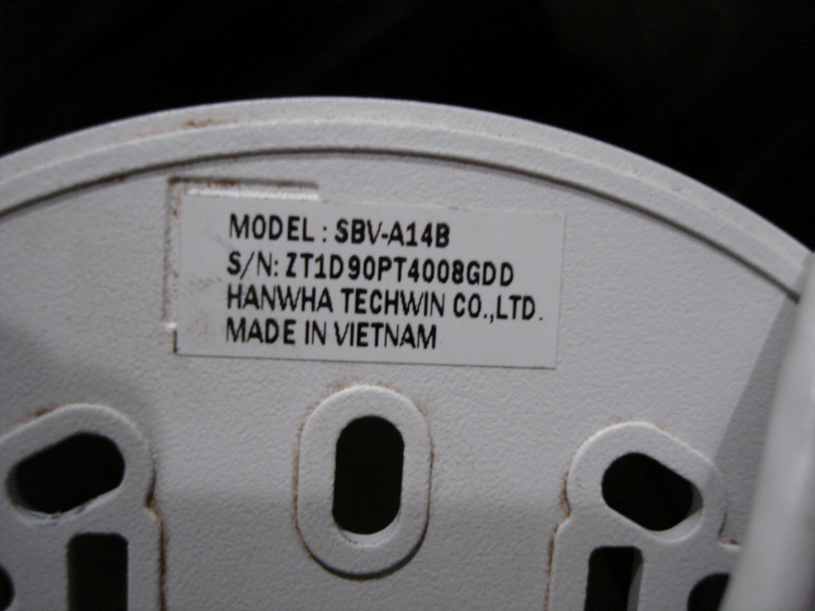 Hanwha Techwin ANE-L7012R 4MP IP NIGHT VISION Security Camera W/SBV-A14B Mount
