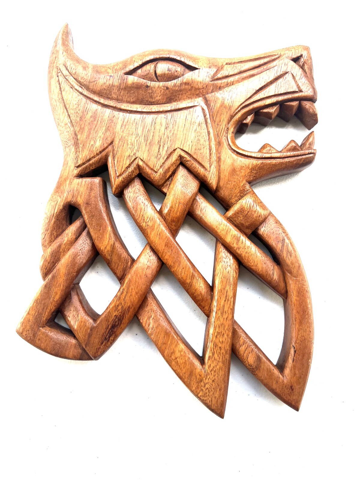 Hand Carved Viking Dragon Figurehead Frame Rustic Charm Meets Elegance 10x8 inch