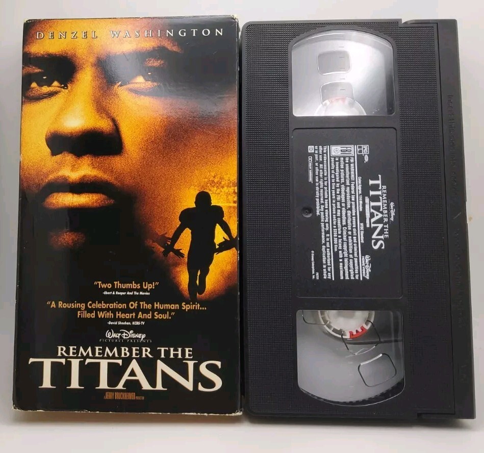 Remember The Titans VHS, Pre-owned, Very Good Condition, 1989 Walt Disney