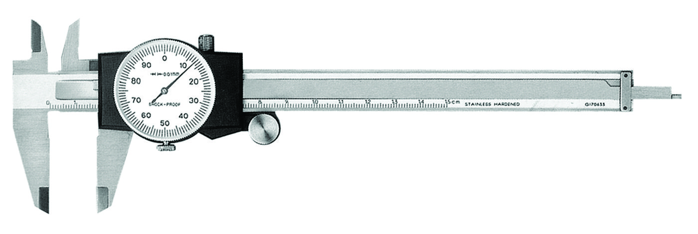 0 - 6" Shock / Dust Proof Dial Caliper