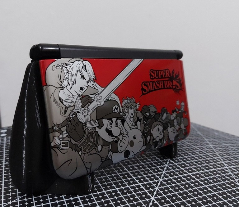 Original 3DS XL Comfort Grip & Stand - OLD 3DS XL Controller Holder 3D Print