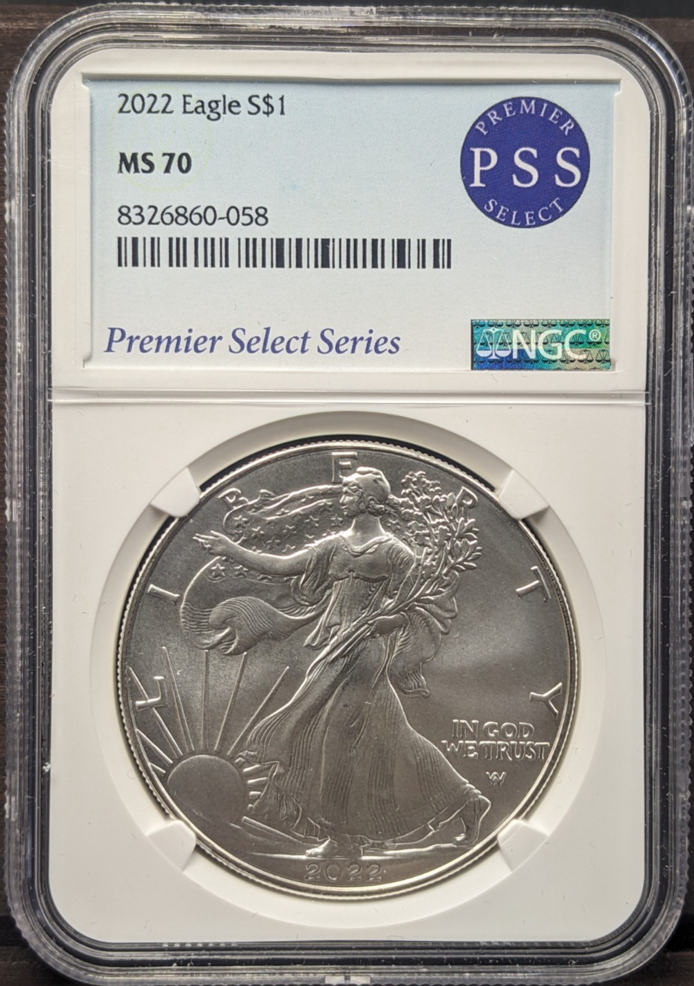 2022 Silver Eagle NGC MS70 Premier Select Series