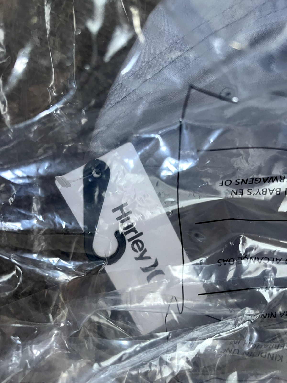 Hurley Icon Weld Hat - Grey - NWT Size L/XL Sealed in Plastic Fast Shipping