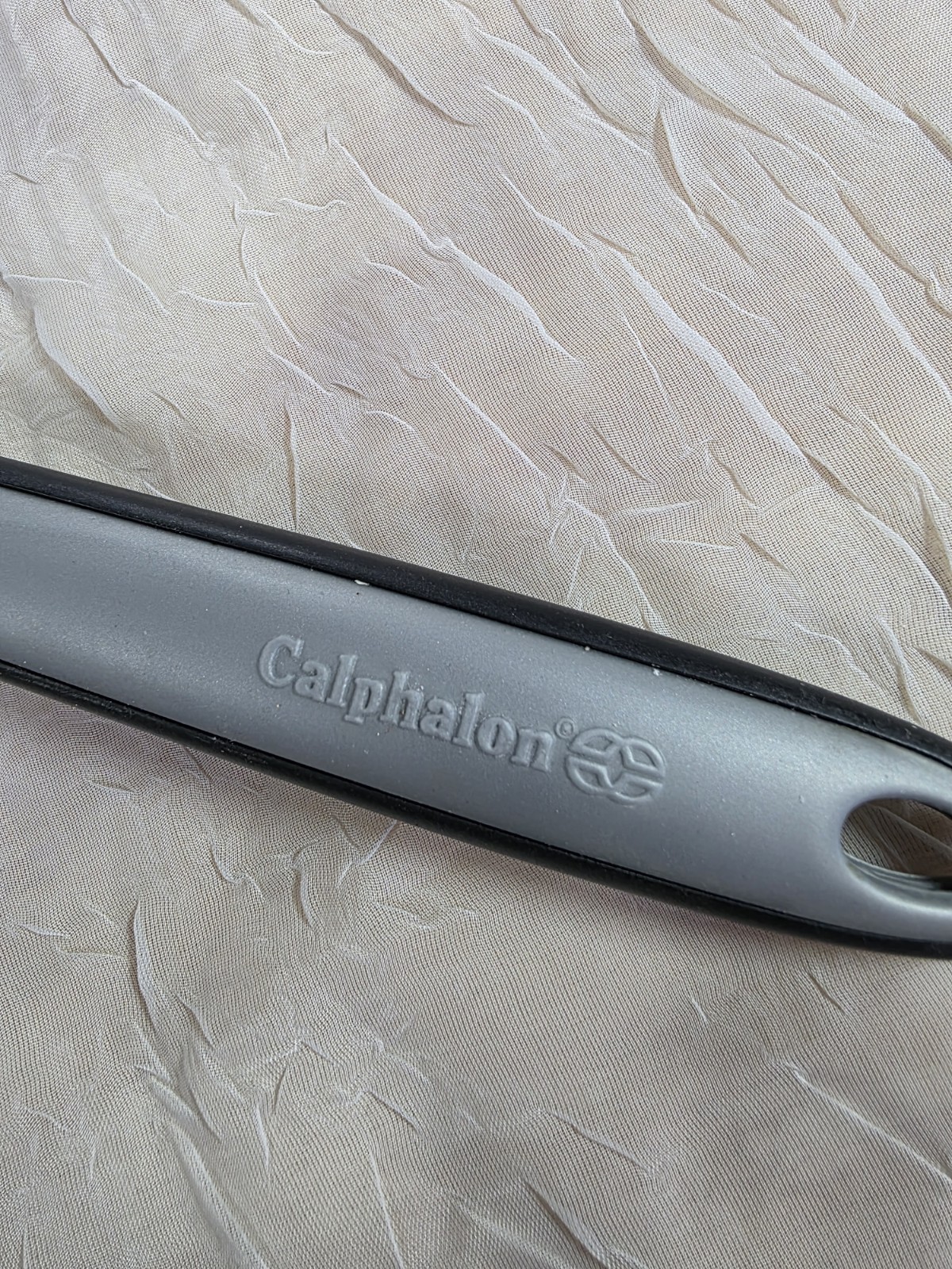 Calphalon Nylon Turner Spatula Black Grey Handle Nonstick Kitchen Tool 12.5 Inch