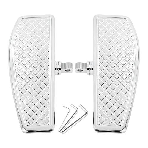 Motorcycle Rear Passenger Diamond Floorboards Foot Pegs for Harley Chrome