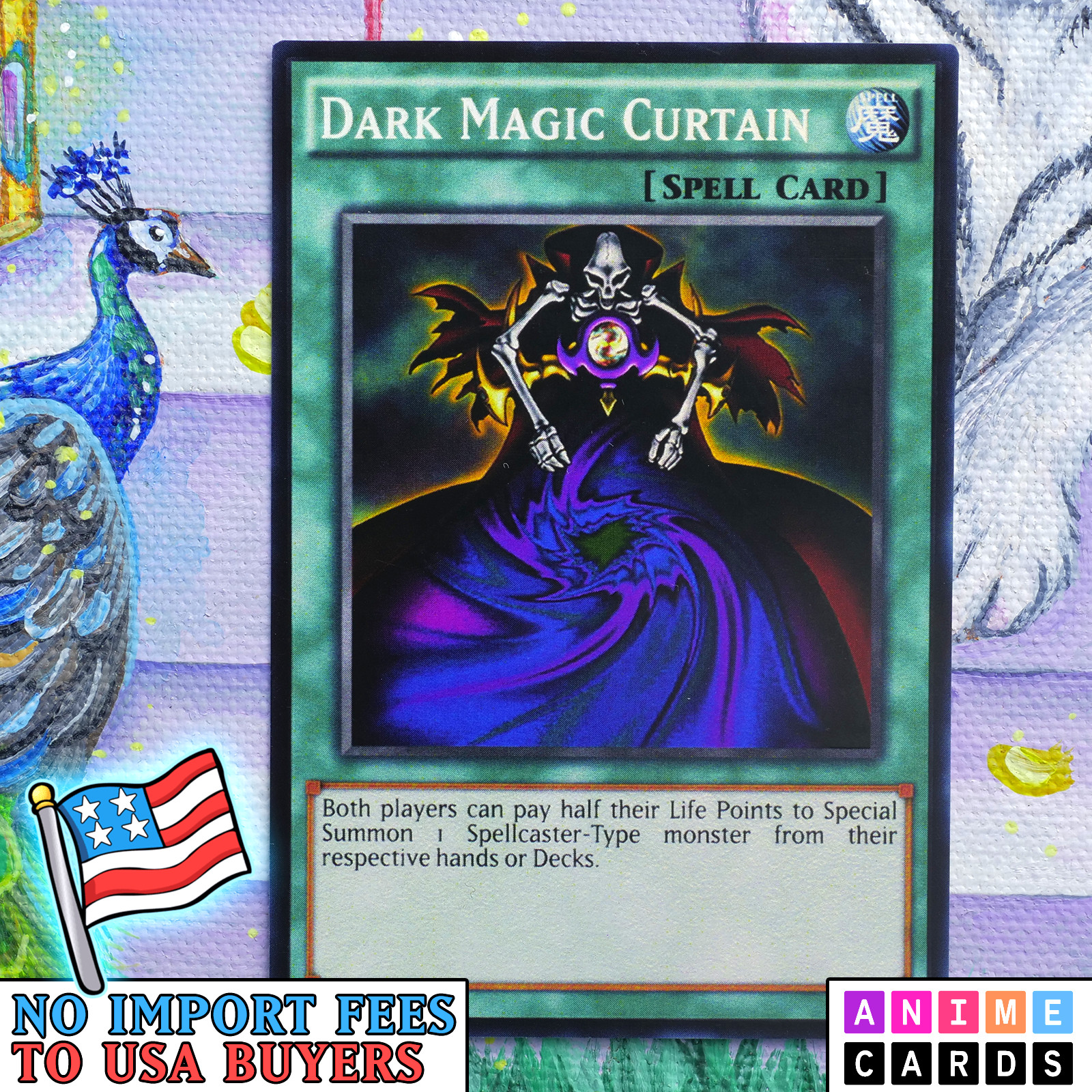 Dark Magic Curtain ANIME EFFECT HOLO card