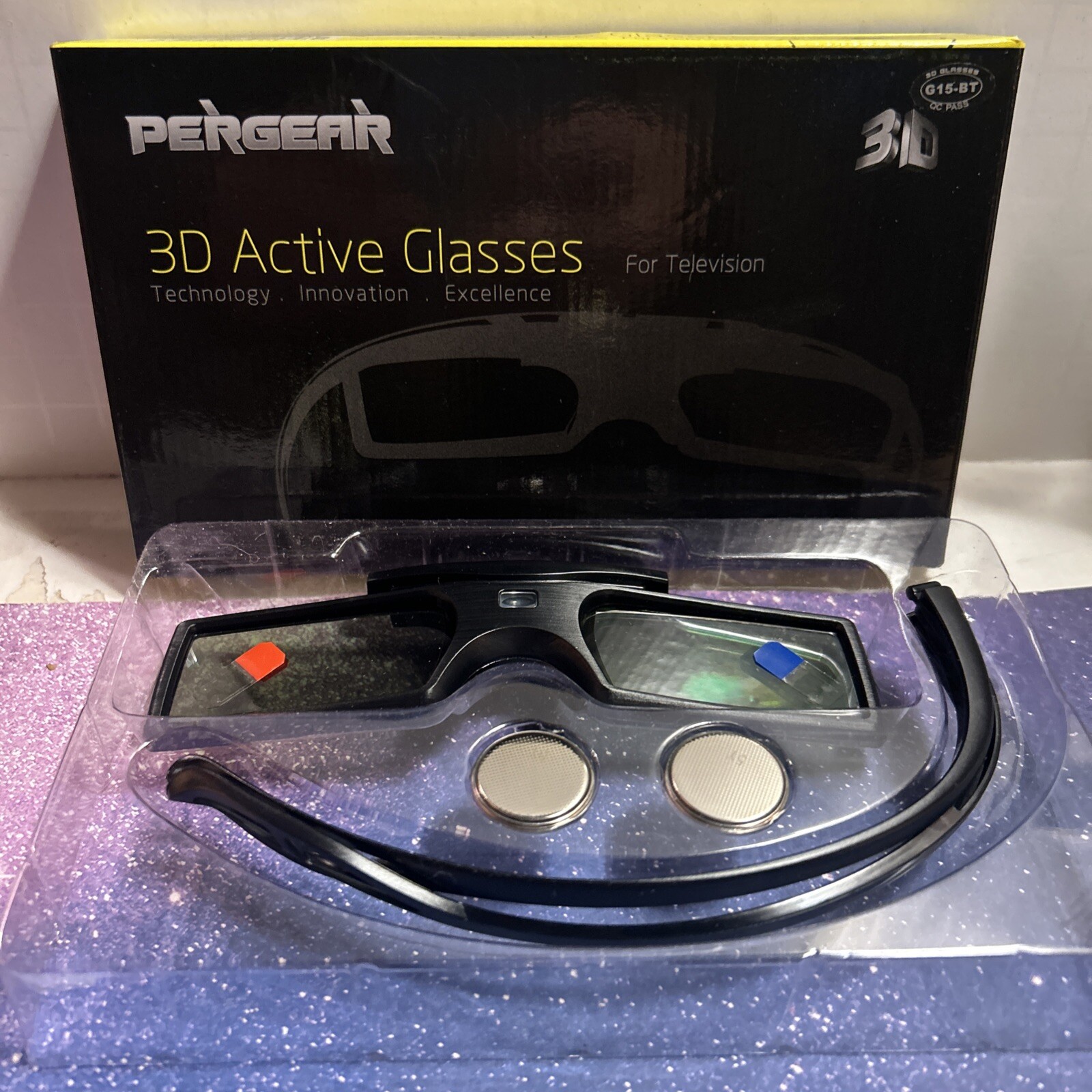 PERGEAR 3D Active Glasses for TV - Television-NIB