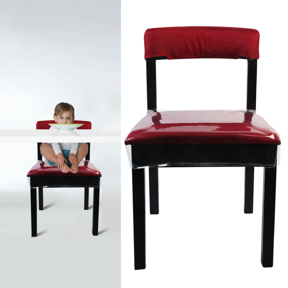 HOMEMAXS 2pcs PVC seat cover PVC seat cover transparent chair