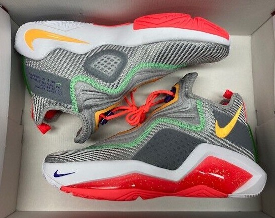 Nike Lebron Soldier XIV,Men's Various Sizes,LT Smoke Grey/Orange Pulse,CK6024001