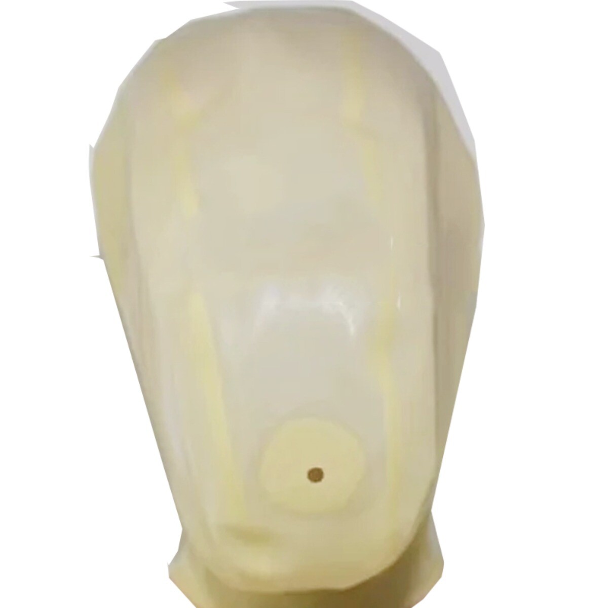 Transparent Latex Hood Mask with Breathing Hole Back Zip for Men Women Wear