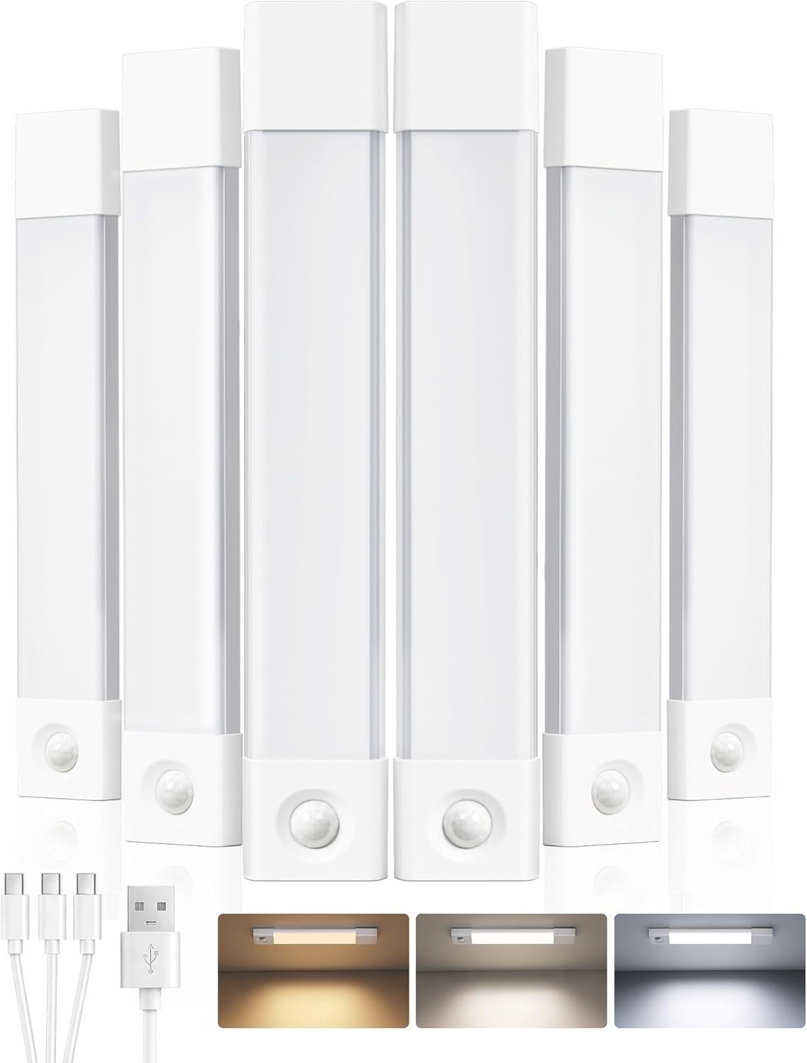 Luces Sensor de Movimiento para Gabinete Luces de Gabinete de Cocina con Enchufe