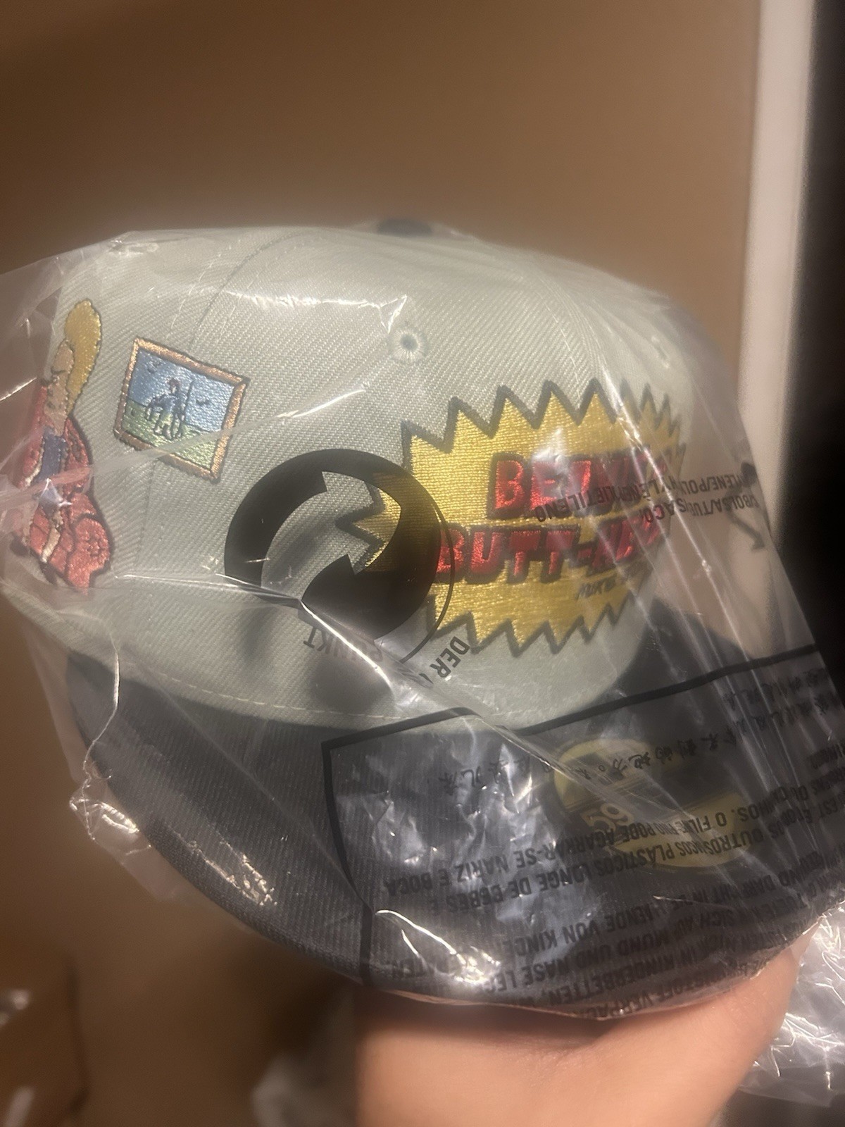 New Era Beavis and Butthead Living Room Couch  59Fifty Fitted Size 7 1/8 📺 MTV