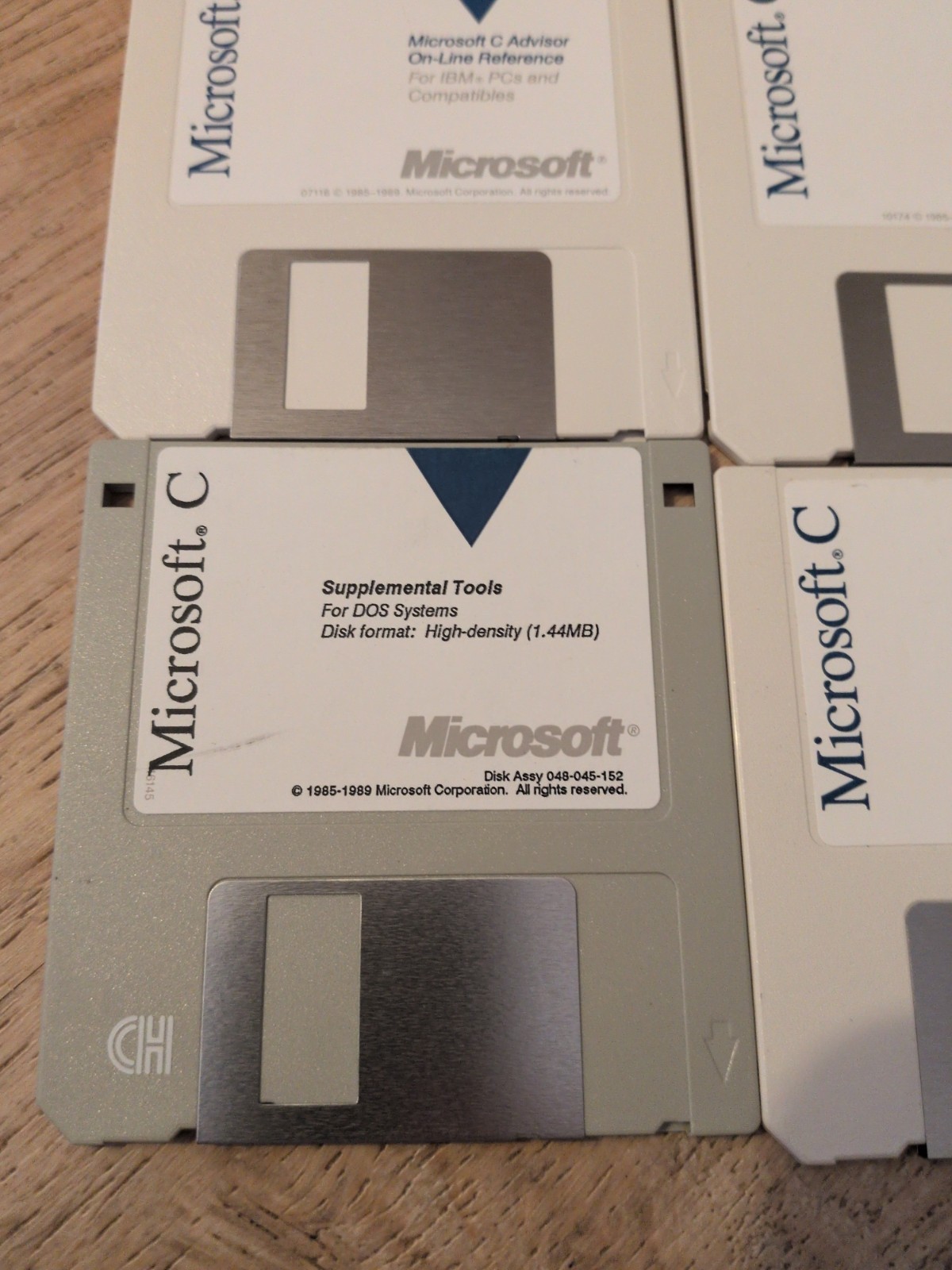Vintage Software Microsoft C Floppy Disks 12 Total