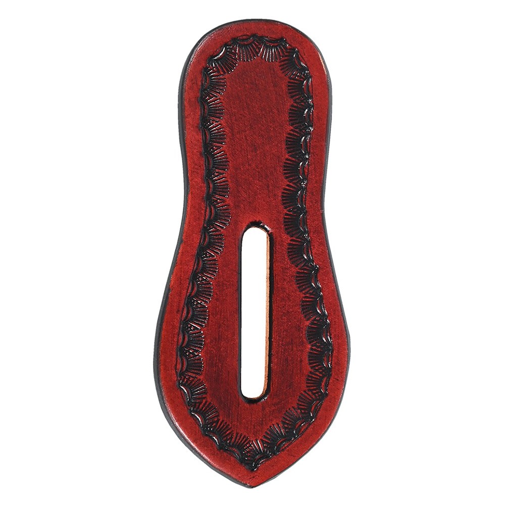 84HS Hilason Western Saddle Repair Leather Cinch Girth Holder Mahogany
