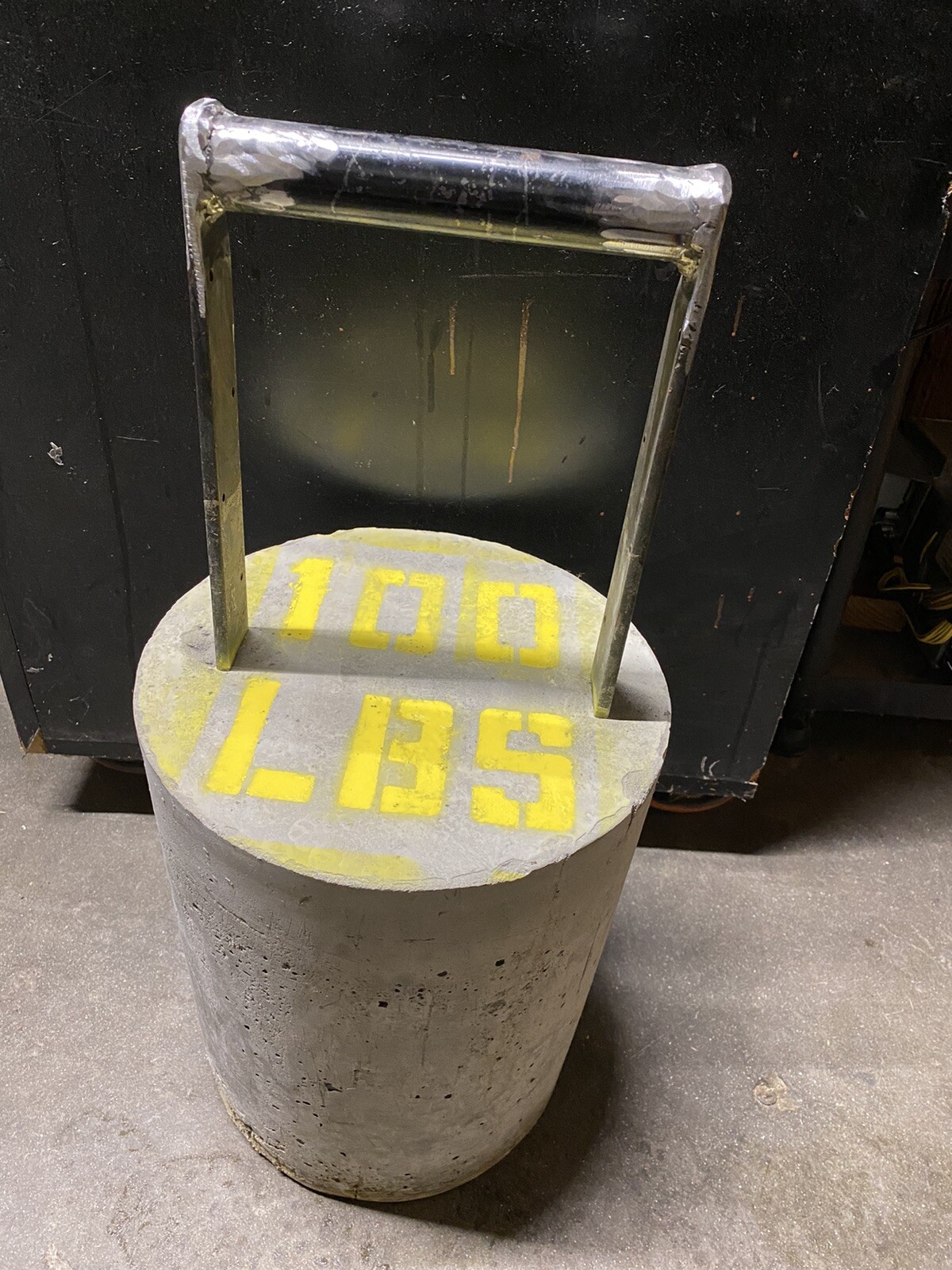 Custom Made 100lb Concrete Kettlebell with 1” grip Great for Farmer Walks + Grip