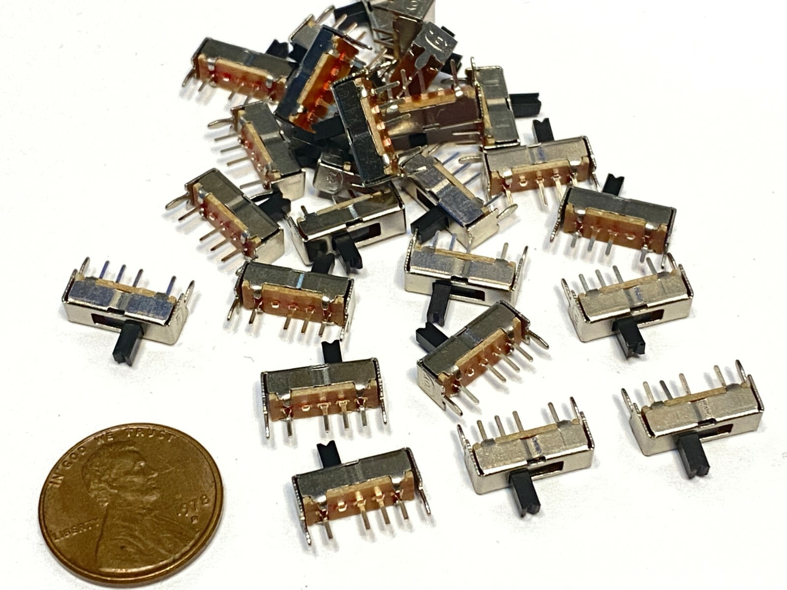 20 pieces SK13D07VG4 4pin Mini micro small tiny Slide Switch PCB on off 1P3T