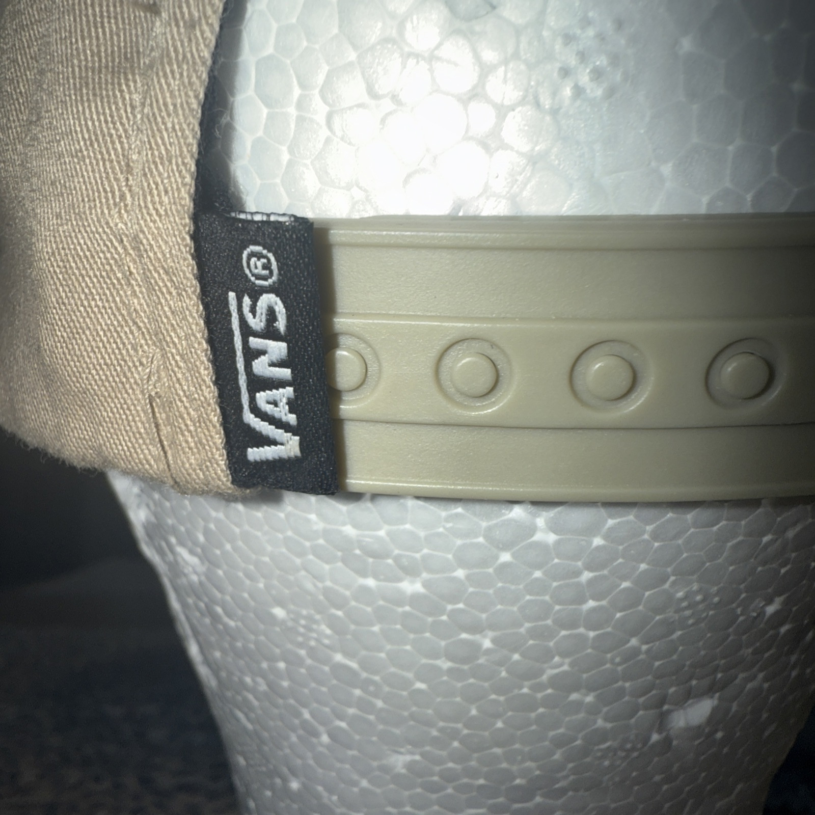 Vans Off The Wall Palm Tree/Sunset Patch on Hat/ Cap/Beige /Tan/ Snap back