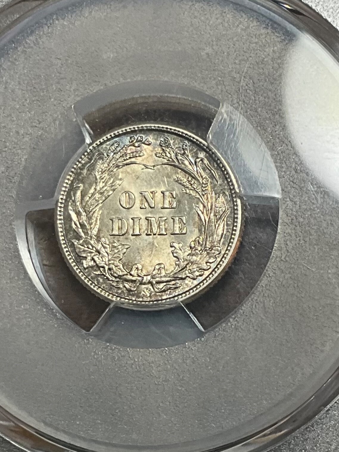 PCGS MS61 1914 S BARBER DIME BRIGHT WITH GREAT LUSTER ABOVE AVERAGE