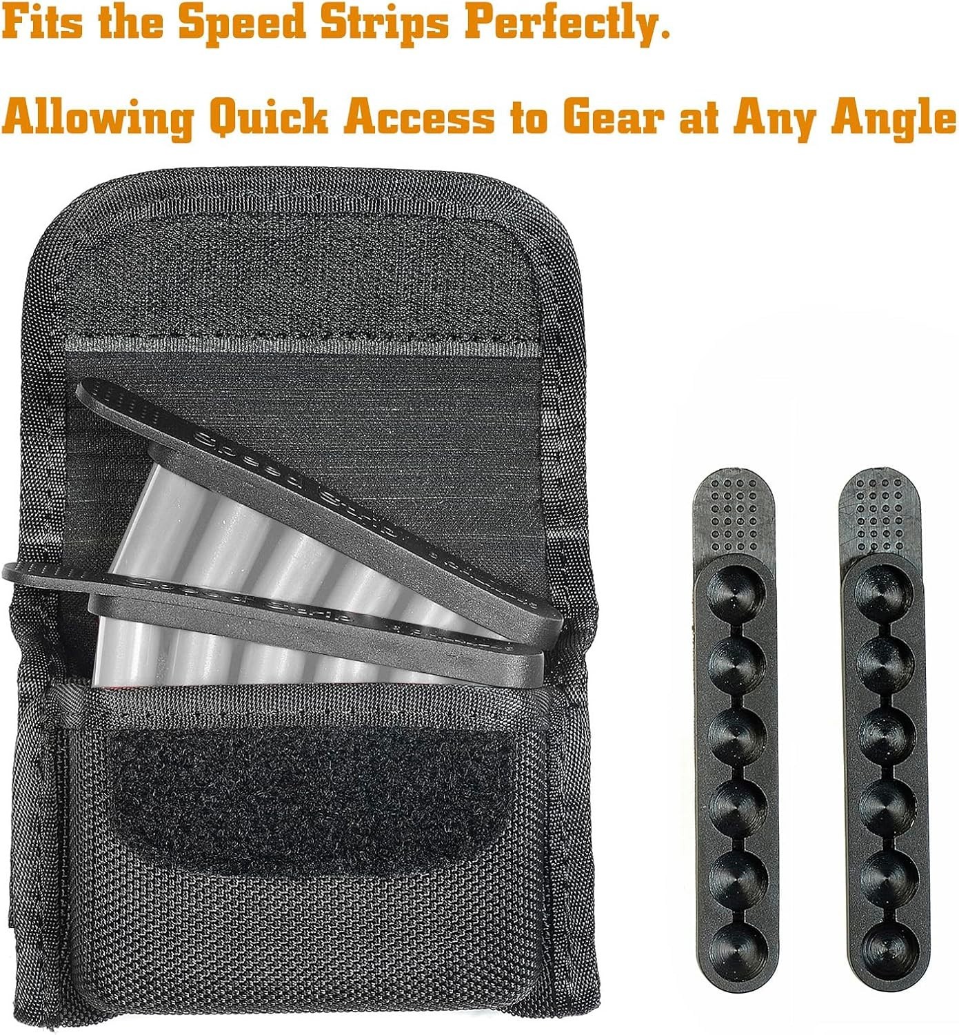 Molded Speed Strips Pouch with 4 Speed Strips for .38/.357 & 40SW Secure Carry
