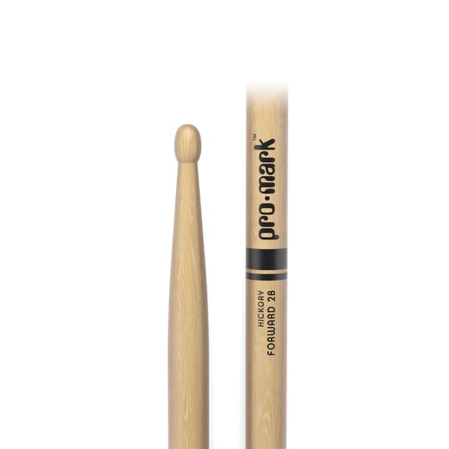 ProMark Classic Forward 2B Hickory Drumsticks (pair), Oval Wood Tip TX2BW