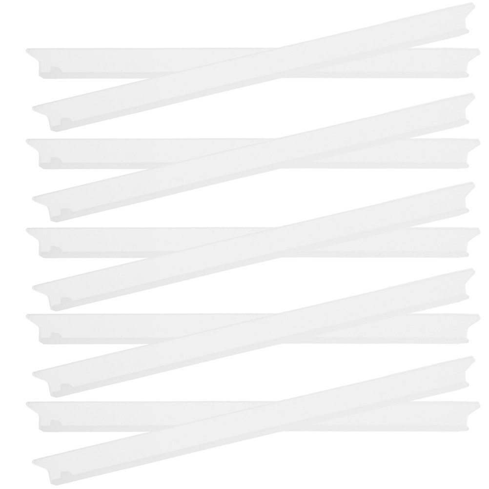 10Pcs Reusable Window Squeegee Silicone Replacement Strips for Glass Cleaning