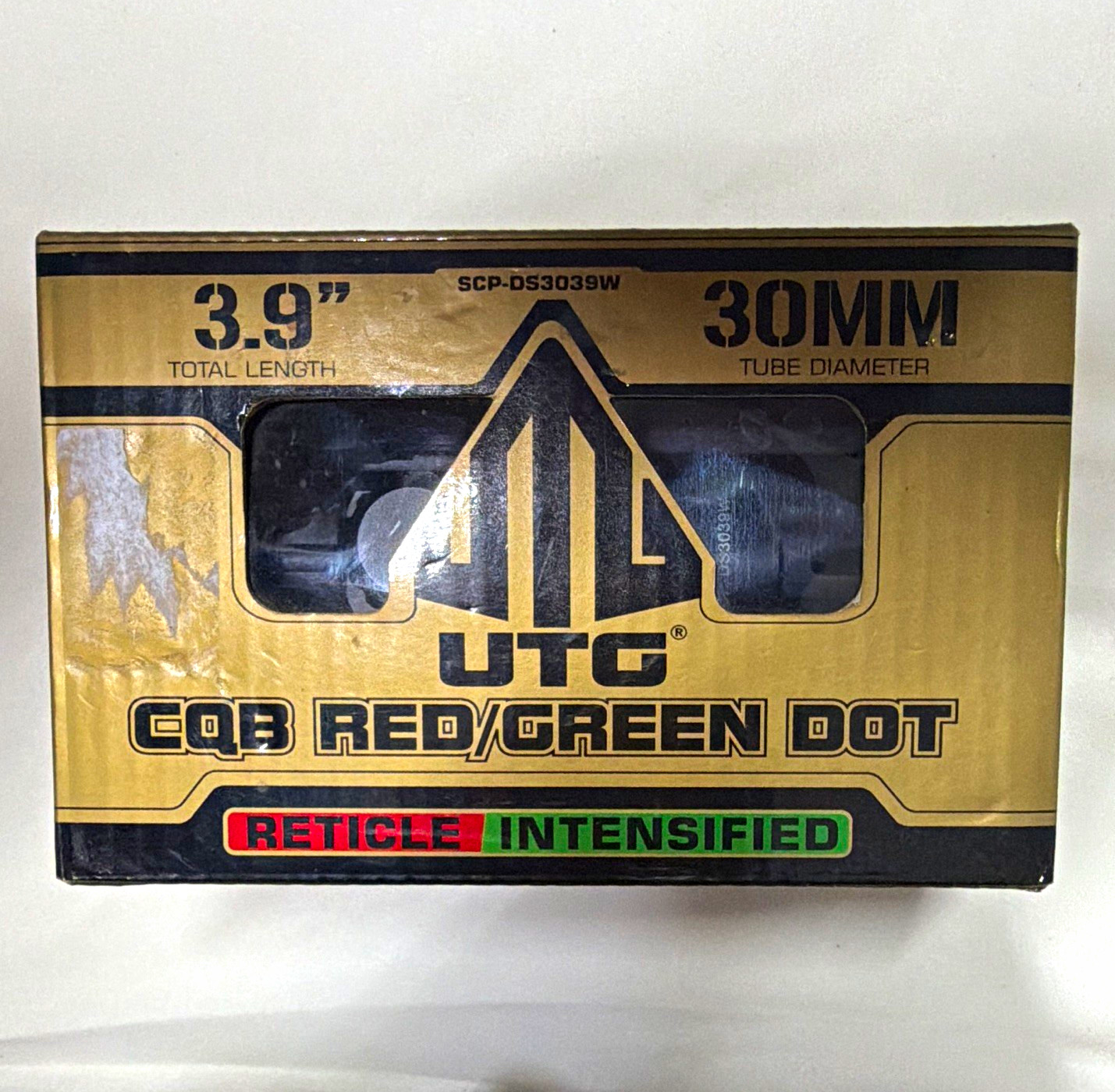 UTG CQB Red/Green Dot Sight 30mm 4 MOA 3.9in QD Picatinny Rail Mount