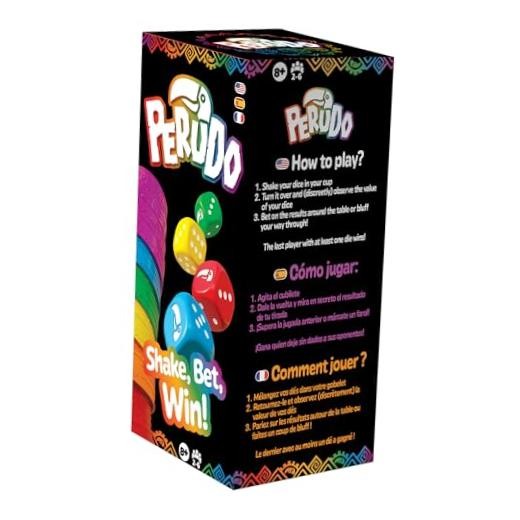 Perudo Party Game - Classic Bluffing & Betting Dice Game, Fun for for Groups