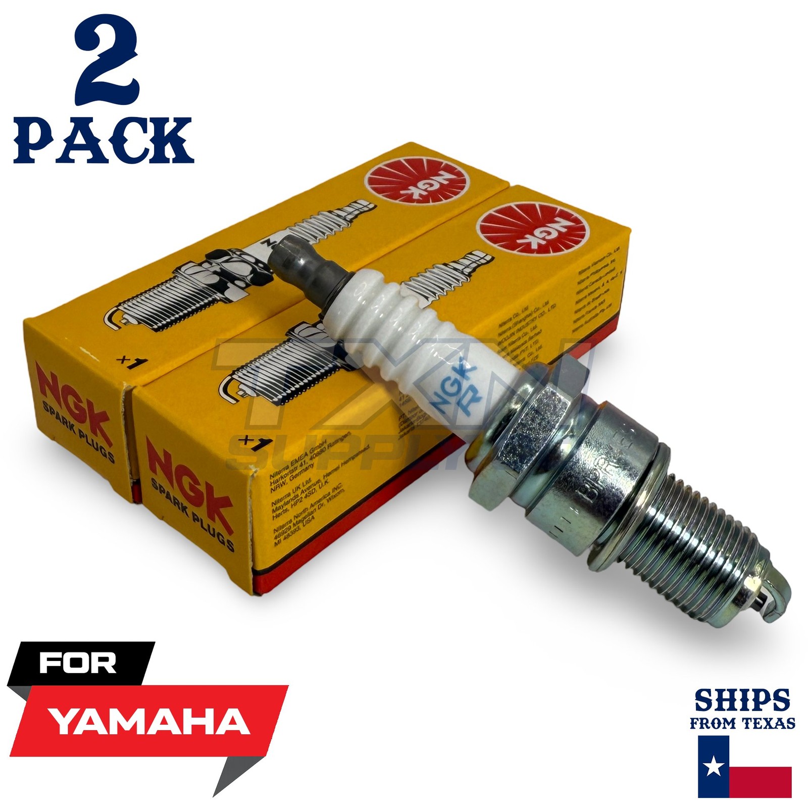 2 NGK Spark Plug - For XVS 650 Drag Star Yamaha Motorcycle